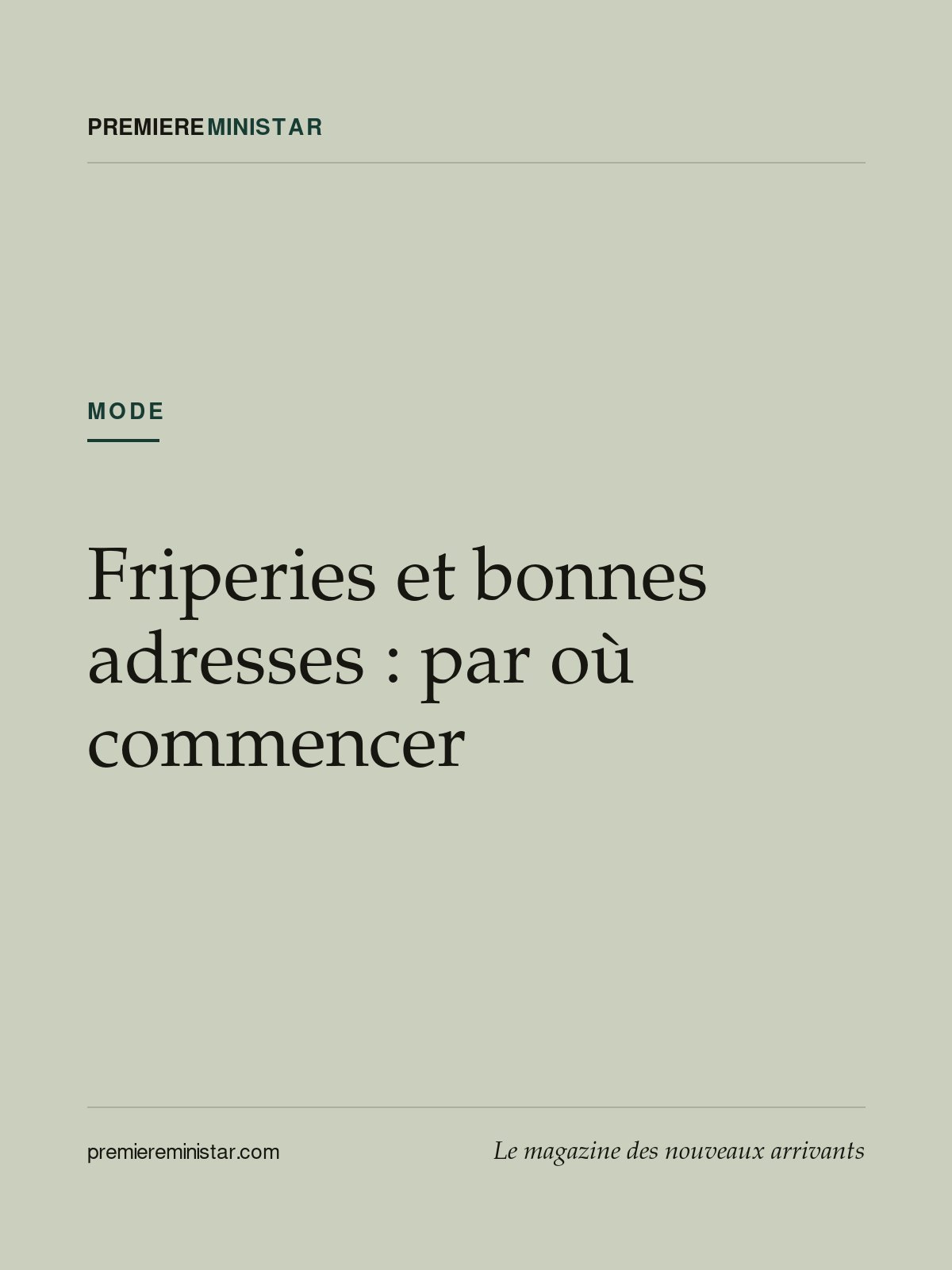 Friperies et bonnes adresses : par où commencer