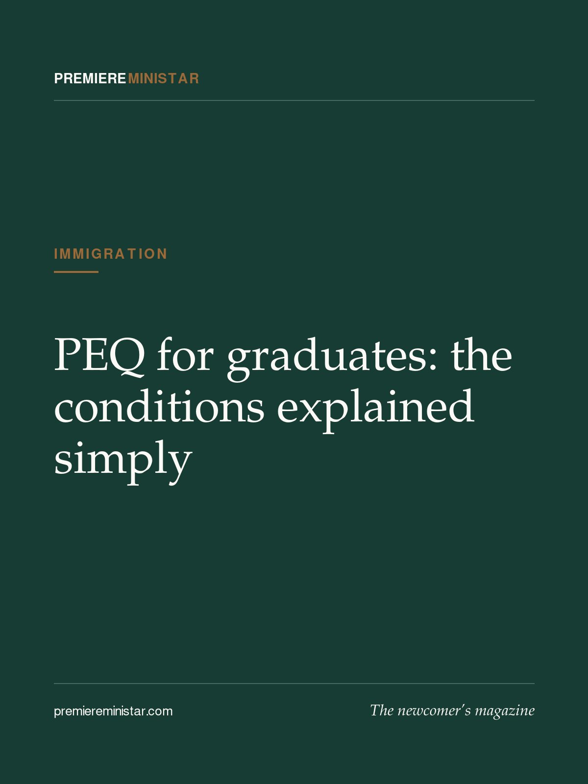 PEQ for graduates: the conditions explained simply