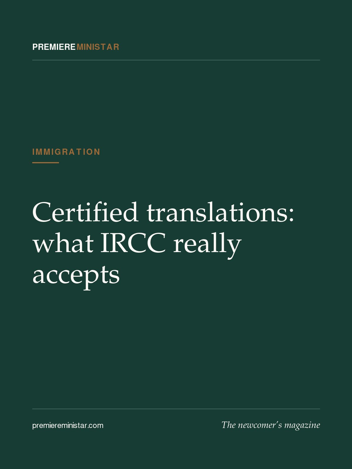 Certified translations: what IRCC really accepts