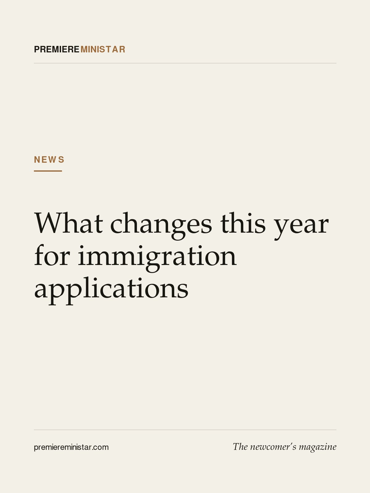 What changes this year for immigration applications
