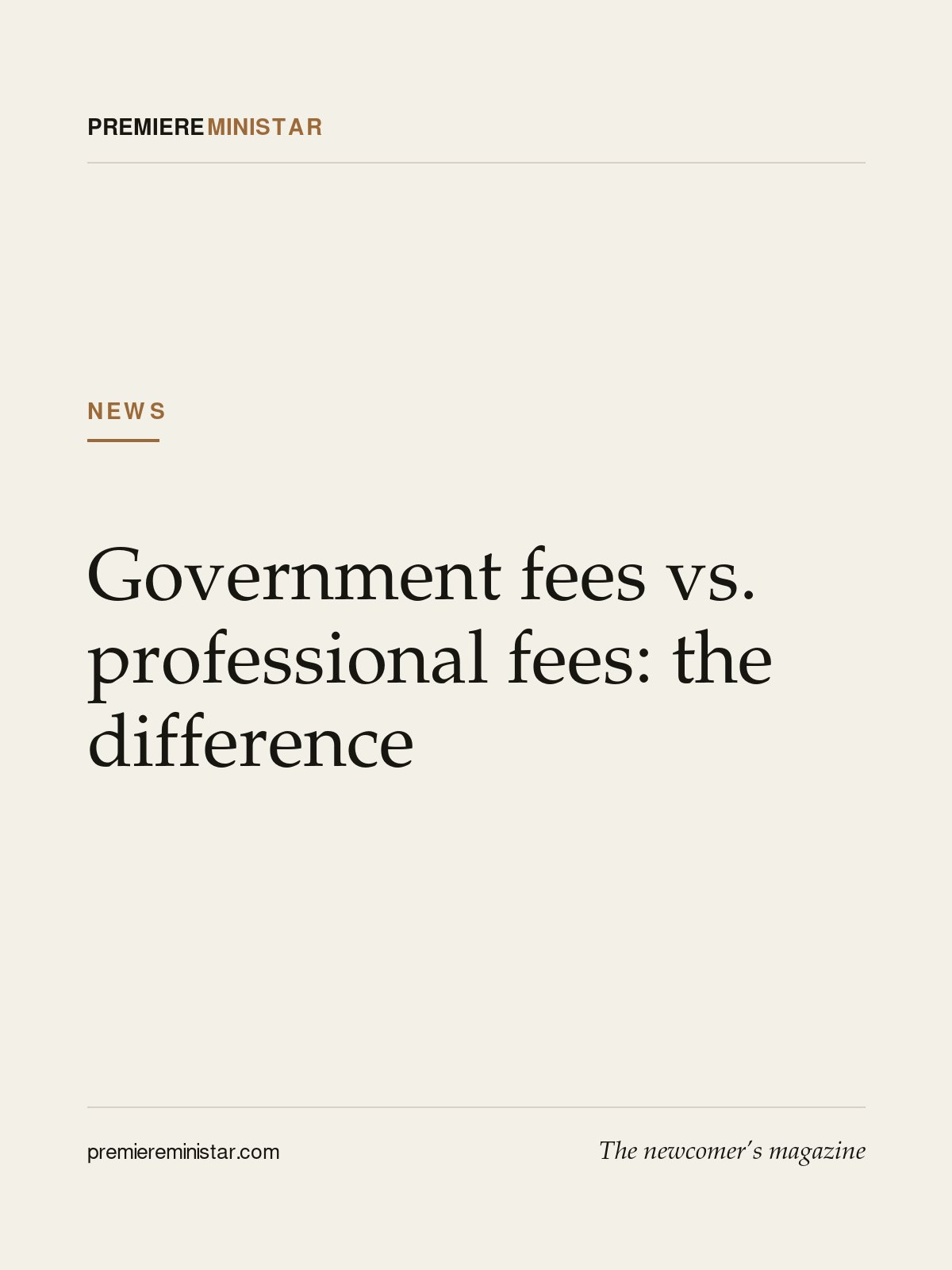 Government fees vs. professional fees: the difference