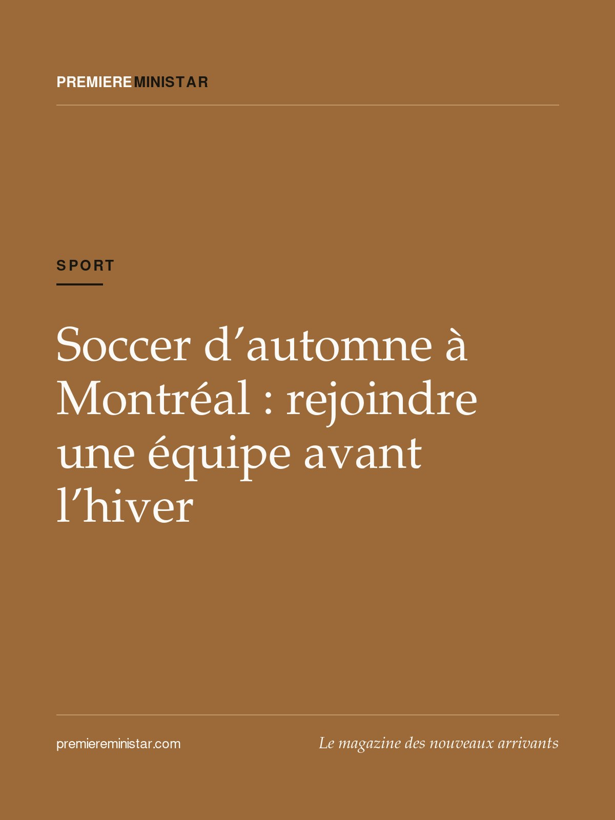 Soccer d’automne à Montréal : rejoindre une équipe avant l’hiver