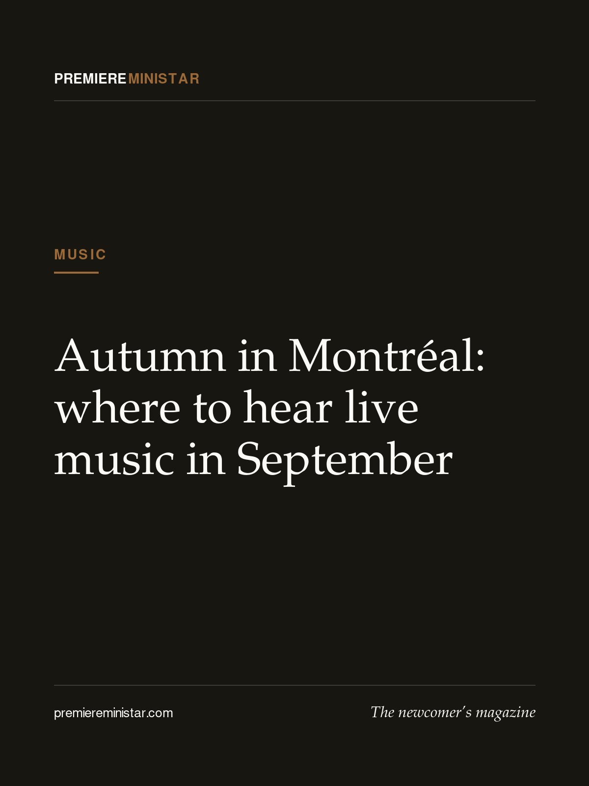 Autumn in Montréal: where to hear live music in September