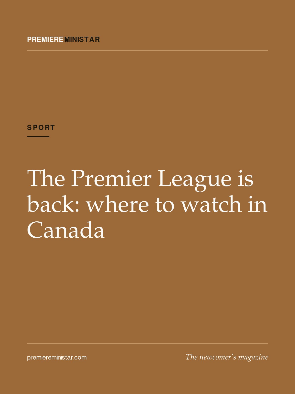 The Premier League is back: where to watch in Canada