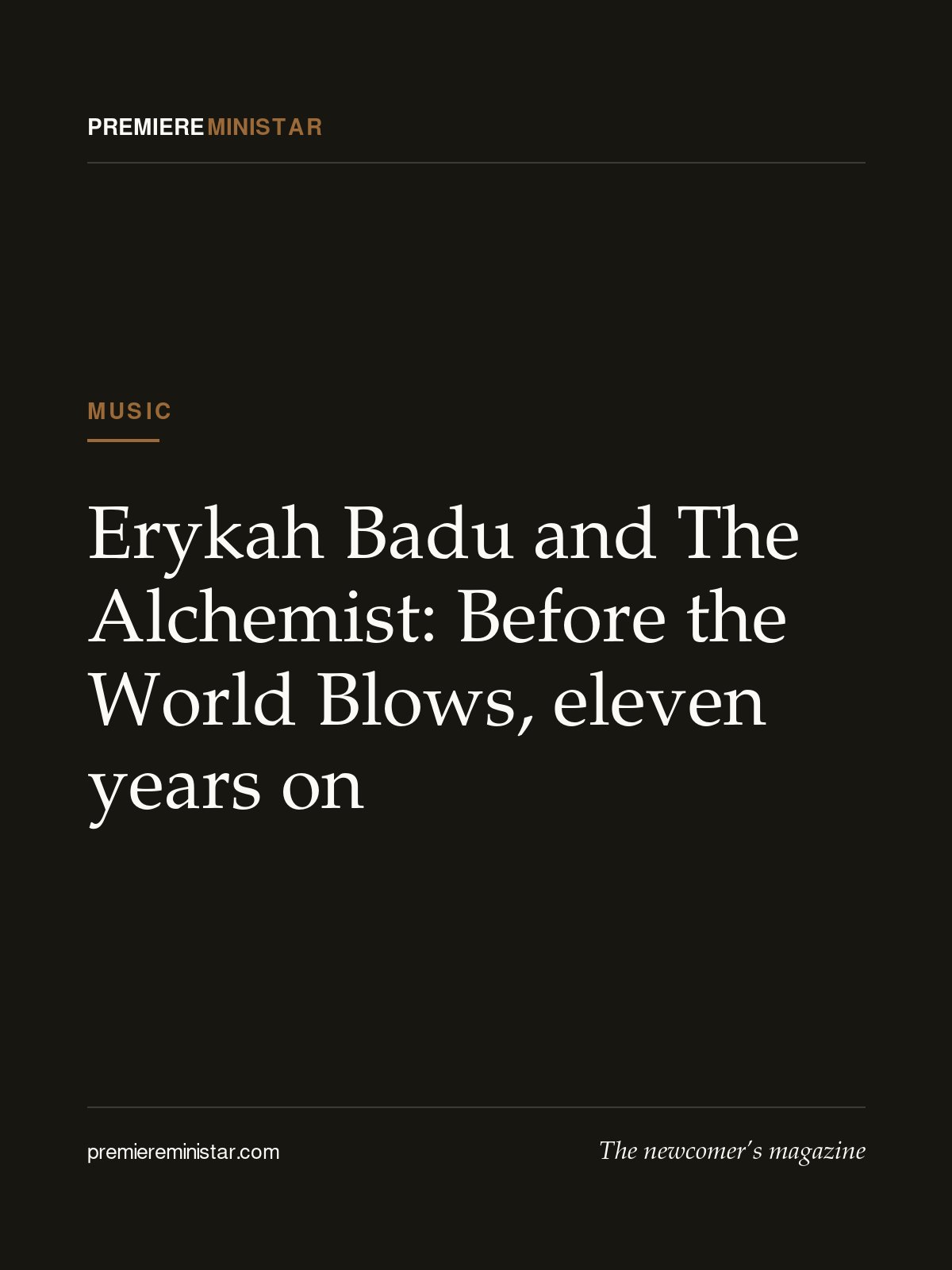 Erykah Badu and The Alchemist: Before the World Blows, eleven years on