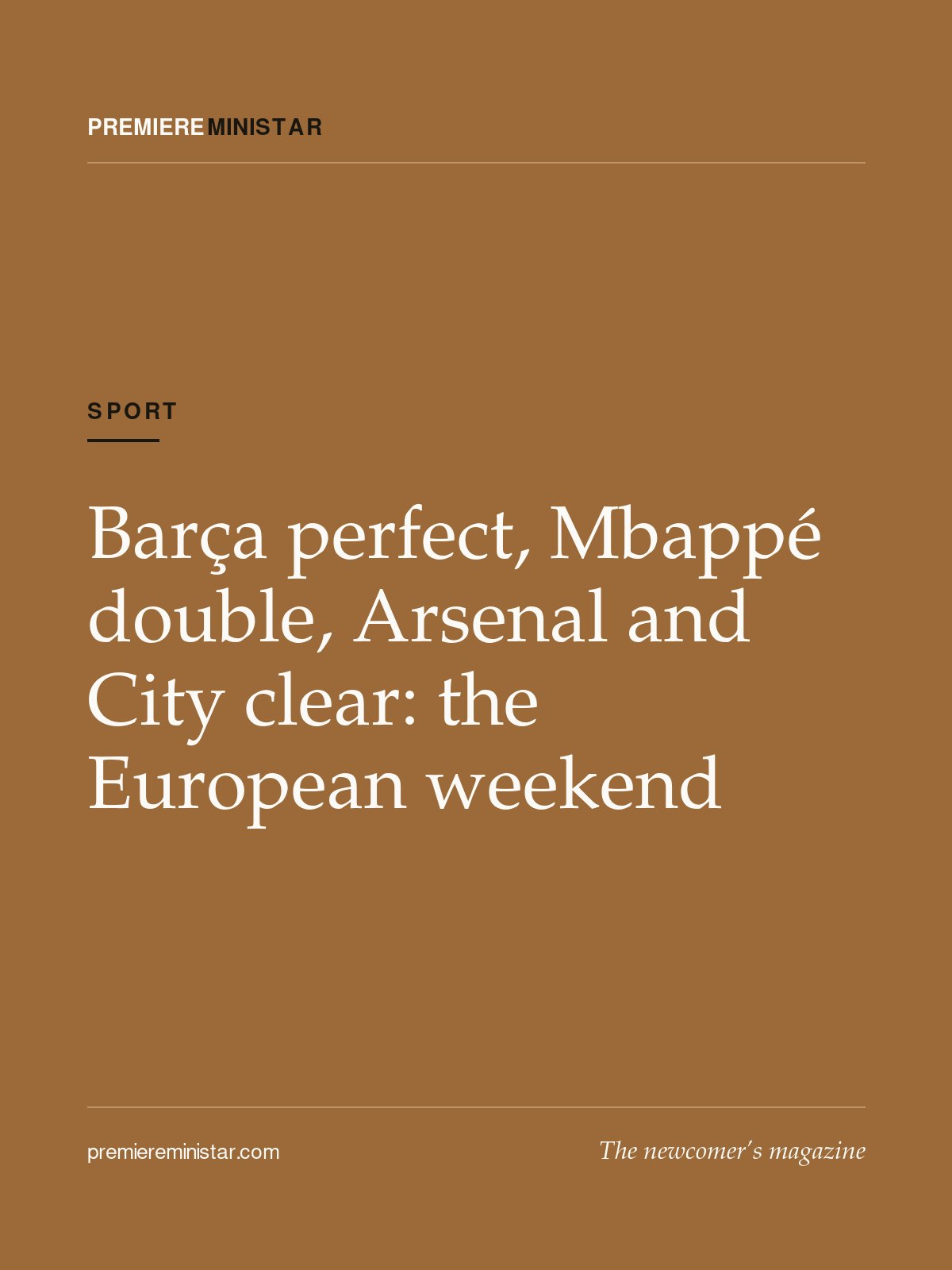Barça perfect, Mbappé double, Arsenal and City clear: the European weekend