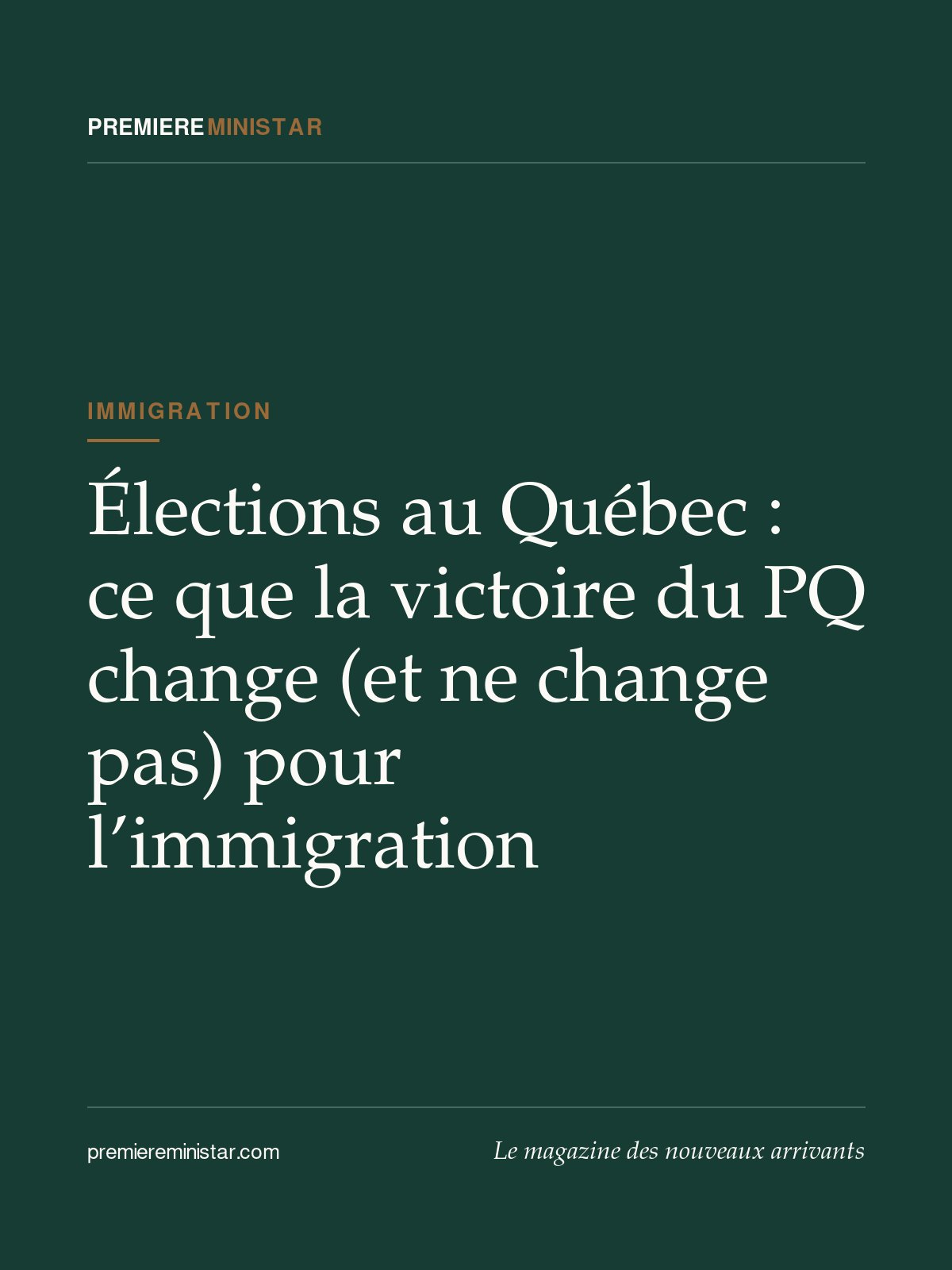 Élections au Québec : ce que la victoire du PQ change (et ne change pas) pour l’immigration