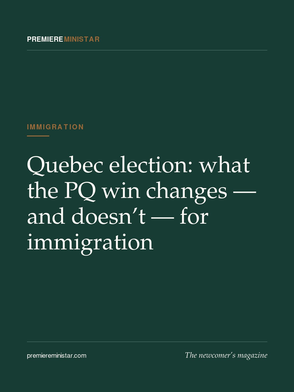 Quebec election: what the PQ win changes — and doesn’t — for immigration