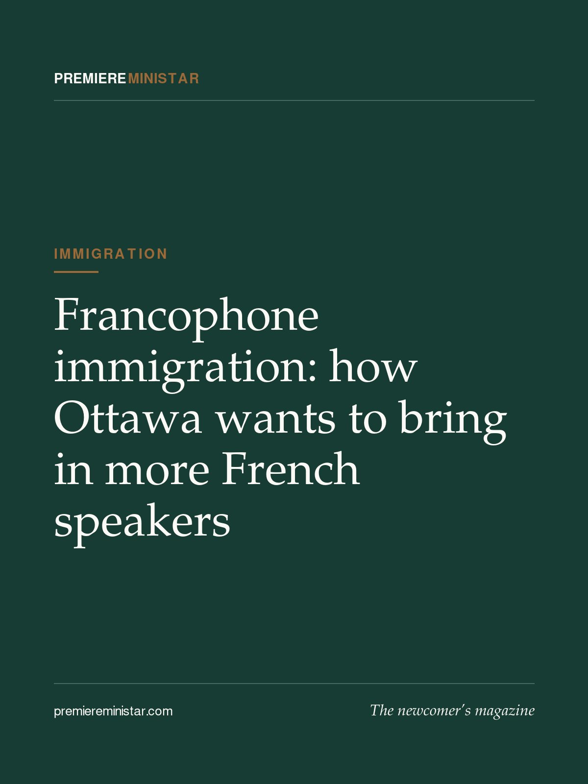 Francophone immigration: how Ottawa wants to bring in more French speakers