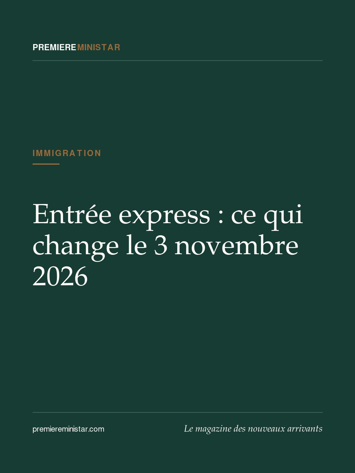 Entrée express : ce qui change le 3 novembre 2026